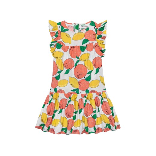 Letnia zwiewna sukienka dziewczęca z wiskozy- cytrusy ze sklepu 5.10.15 w kategorii Sukienki dziewczęce - zdjęcie 169720708