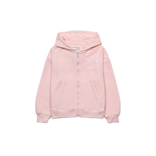 Różowa bluza dziewczęca rozpinana z kapturem ze sklepu 5.10.15 w kategorii Bluzy dziewczęce - zdjęcie 169720728