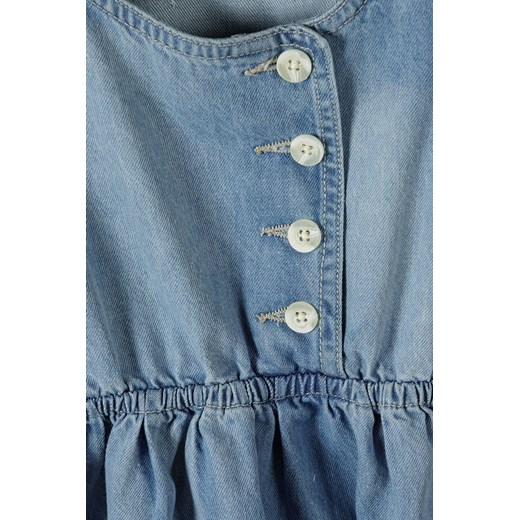 Jeansowa sukienka na ramiączka zapinana na guziki dziewczęca Minoti 122/128 okazja 5.10.15