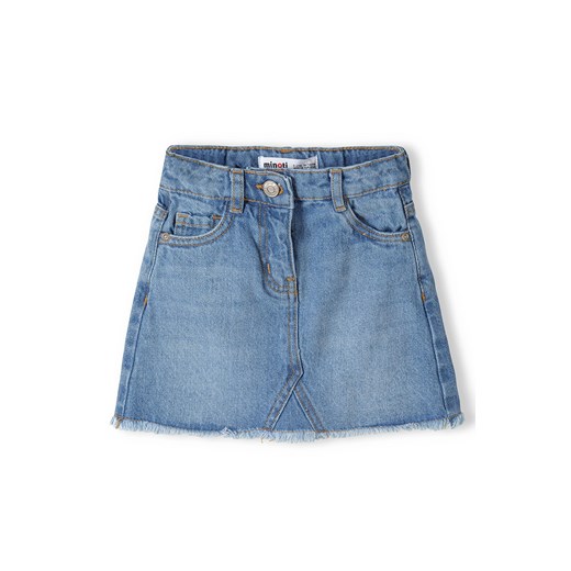 Jeansowa spódniczka krótka niebieska dla niemowlaka ze sklepu 5.10.15 w kategorii Spódnice - zdjęcie 169721348