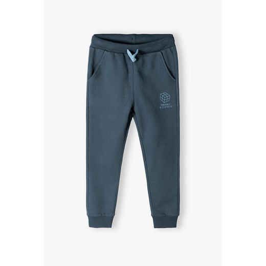 Granatowe dresowe spodnie - Smart & Clever ze sklepu 5.10.15 w kategorii Spodnie chłopięce - zdjęcie 169721389