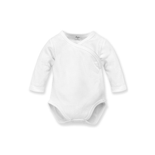 Białe body wiązane z długim rękawem Lovely Day white ze sklepu 5.10.15 w kategorii Body niemowlęce - zdjęcie 169721418