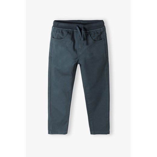 Chłopięce spodnie ocieplane - regular z wiązaniem w pasie - 5.10.15. ze sklepu 5.10.15 w kategorii Spodnie chłopięce - zdjęcie 169721498