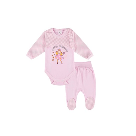 Komplet dziewczęcy różowy z księżniczką ze sklepu 5.10.15 w kategorii Komplety niemowlęce - zdjęcie 169721637