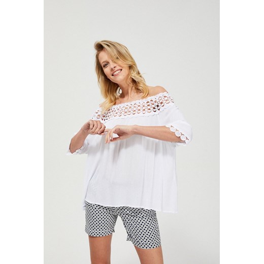 Koszula damska hiszpanka z haftem biała ze sklepu 5.10.15 w kategorii Bluzki damskie - zdjęcie 169721956