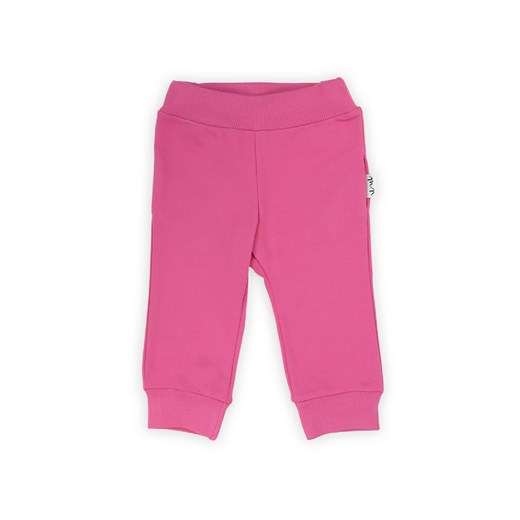Różowe spodnie dresowe dziewczęce z dzianiny ze sklepu 5.10.15 w kategorii Spodnie dziewczęce - zdjęcie 169722126