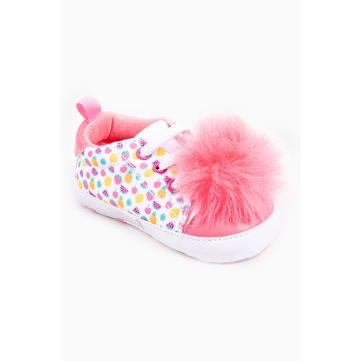 Różowe buciki niechodki dla niemowlaka z pomponem ze sklepu 5.10.15 w kategorii Buciki niemowlęce - zdjęcie 169722216