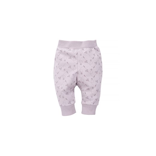 Fioletowe spodnie niemowlęce we wzory ze sklepu 5.10.15 w kategorii Spodnie i półśpiochy - zdjęcie 169722368