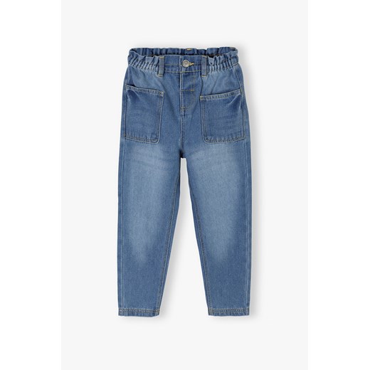 Spodnie jeansowe dla dziewczynki niebieskie - fason mom ze sklepu 5.10.15 w kategorii Spodnie dziewczęce - zdjęcie 169722516