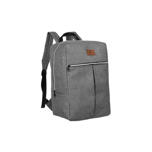 Pojemny plecak podróżny z wysuwanym uchwytem na walizkę — Peterson szaro srebrny ze sklepu 5.10.15 w kategorii Plecaki - zdjęcie 169722577