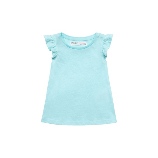 Błękitna bluzka bawełniana dziewczęca z falbankami ze sklepu 5.10.15 w kategorii Bluzki dziewczęce - zdjęcie 169722628