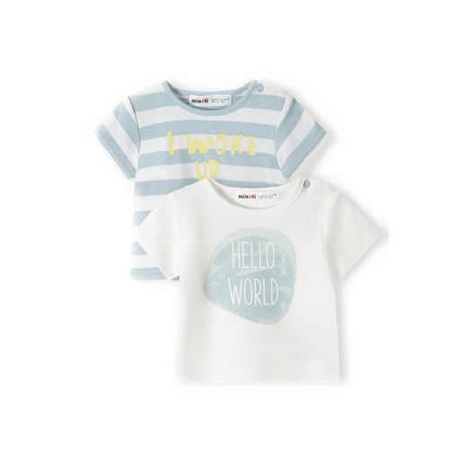 Bawełniany t-shirt dla niemowlaka 2-pak ze sklepu 5.10.15 w kategorii Koszulki niemowlęce - zdjęcie 169722635