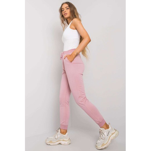 Różowe dresowe joggery damskie ze sklepu 5.10.15 w kategorii Spodnie damskie - zdjęcie 169722766
