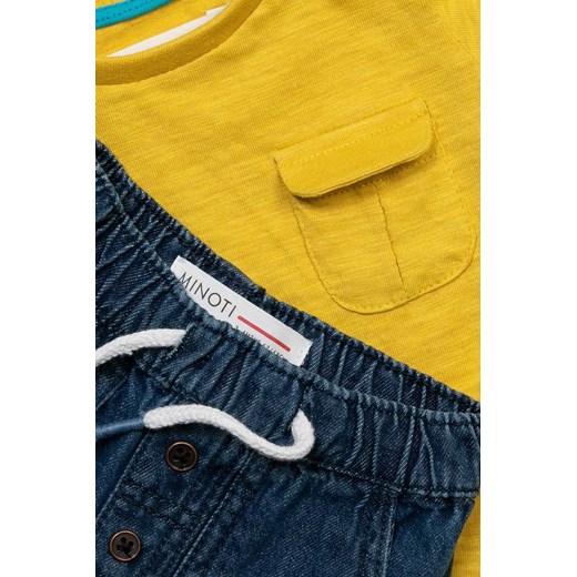 Komplet niemowlęcy- t-shirt i spodnie jeansowe Minoti 74/80 5.10.15