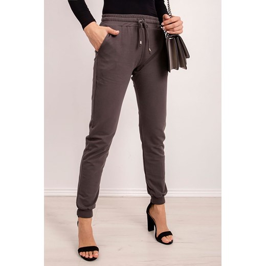 Spodnie damskie dresowe basic- khaki ze sklepu 5.10.15 w kategorii Spodnie damskie - zdjęcie 169723028