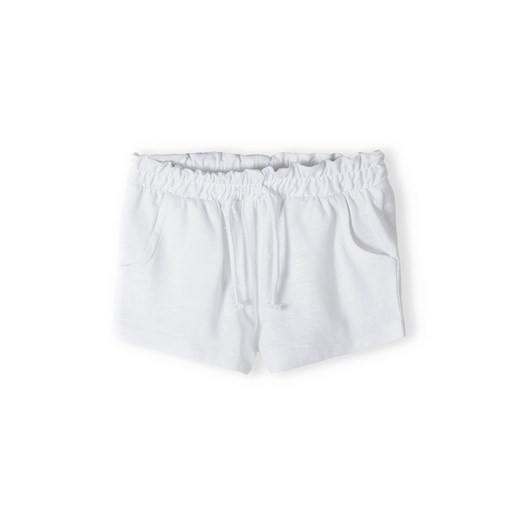 Białe szorty bawełniane dla dziewczynki ze sklepu 5.10.15 w kategorii Spodenki dziewczęce - zdjęcie 169723178