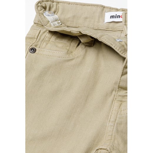 Brązowe spodnie z bawełny dla niemowlaka Minoti 92/98 promocyjna cena 5.10.15