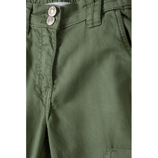 Spodnie typu bojówki dla małej dziewczynki khaki Minoti 116/122 5.10.15