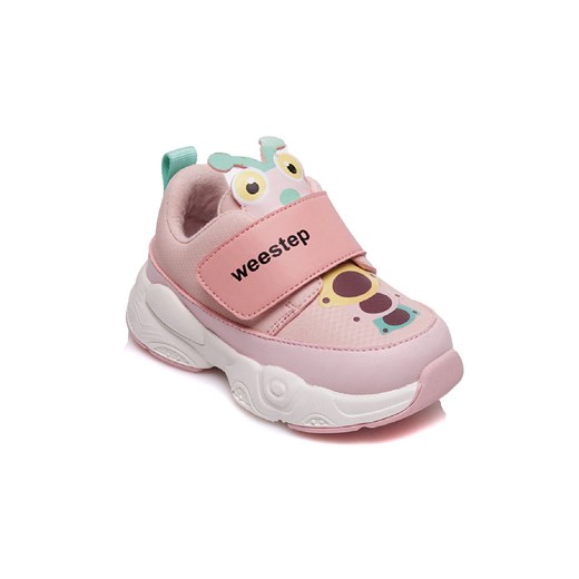 Różowe buty sportowe dziewczęce na rzep Weestep ze sklepu 5.10.15 w kategorii Buty sportowe dziecięce - zdjęcie 169723335
