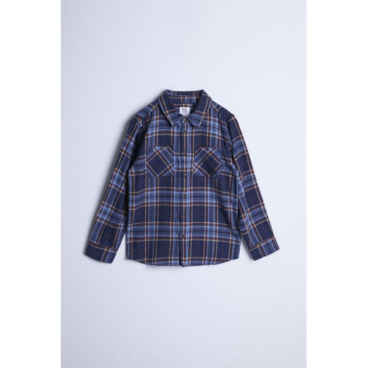 Granatowa koszula w kratę - Limited Edition ze sklepu 5.10.15 w kategorii Koszule chłopięce - zdjęcie 169723366