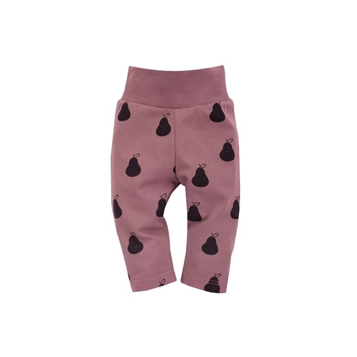 Legginsy dziewczęce w gruszkowy print - różowe ze sklepu 5.10.15 w kategorii Legginsy niemowlęce - zdjęcie 169723388