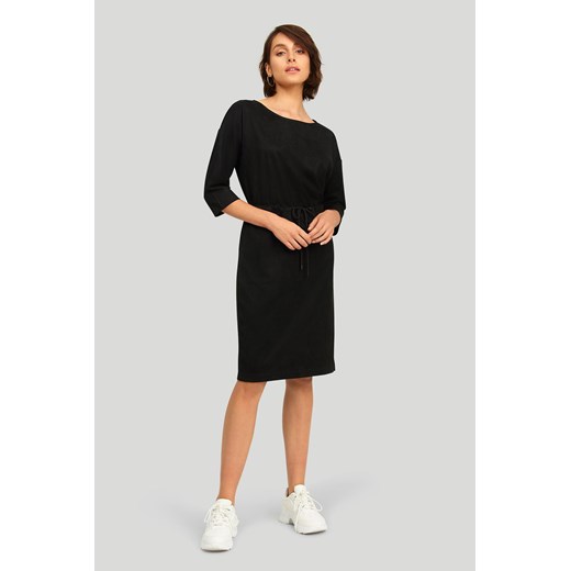 Krótka sukienka z rękawem 3/4 czarna ze sklepu 5.10.15 w kategorii Sukienki - zdjęcie 169723468