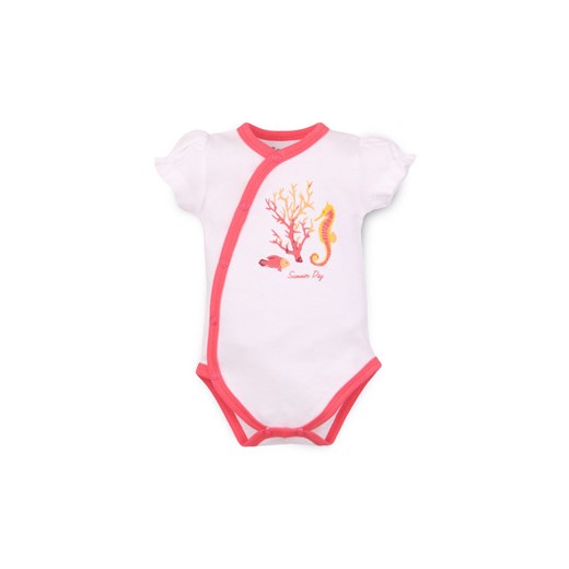 Bawełniane body kopertowe z motywem rafy ze sklepu 5.10.15 w kategorii Body niemowlęce - zdjęcie 169723626