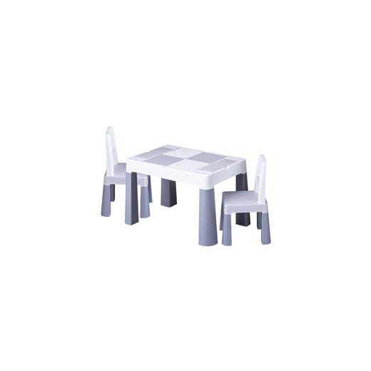 Komplet Multifun stolik i dwa krzesełka - szary Tega one size promocyjna cena 5.10.15
