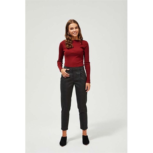 Spodnie damskie w kratkę - 7/8 nogawka - czarne ze sklepu 5.10.15 w kategorii Spodnie damskie - zdjęcie 169724368
