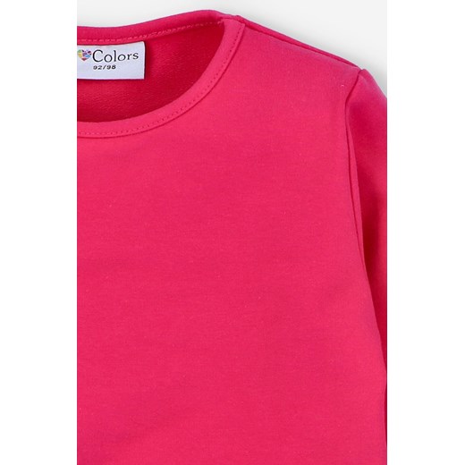 Różowa bluza dresowa dziewczęca z hatem - I Love Colors I Love Colors 92/98 okazja 5.10.15