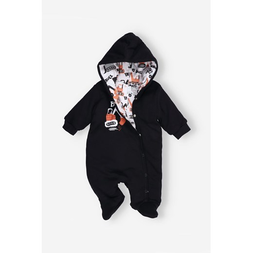 Czarny bawełniany kombinezon przejściowy niemowlęcy ze sklepu 5.10.15 w kategorii Kombinezony i kurtki - zdjęcie 169724416