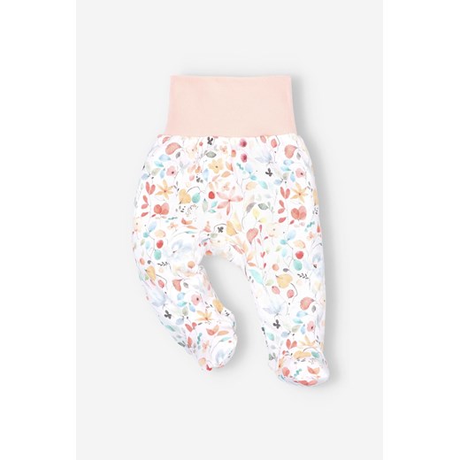 Półśpiochy niemowlęce z bawełny organicznej dla dziewczynki ze sklepu 5.10.15 w kategorii Spodnie i półśpiochy - zdjęcie 169724428