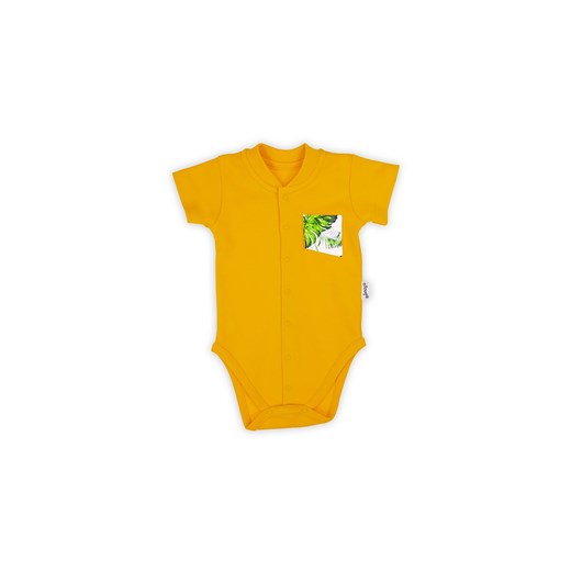 Bawełniane body niemowlęce z krótkim rękawem w tropikalny wzór TUKAN ze sklepu 5.10.15 w kategorii Body niemowlęce - zdjęcie 169724766
