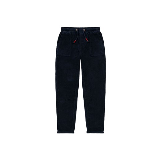 Granatowe spodnie sztruksowe chłopięce ze sklepu 5.10.15 w kategorii Spodnie chłopięce - zdjęcie 169724806