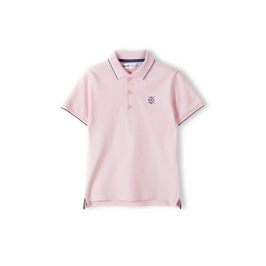 Różowa bluzka polo z krótkim rękawem dla chłopca Minoti 140/146 5.10.15