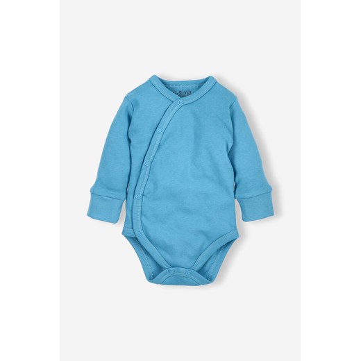 Body niemowlęce z bawelny organicznej - niebieskie Nini 56 5.10.15