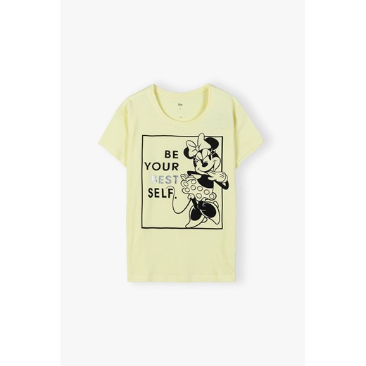 Koszulka damska z krótkim rękawem Mickey - żółta Mickey XL okazyjna cena 5.10.15