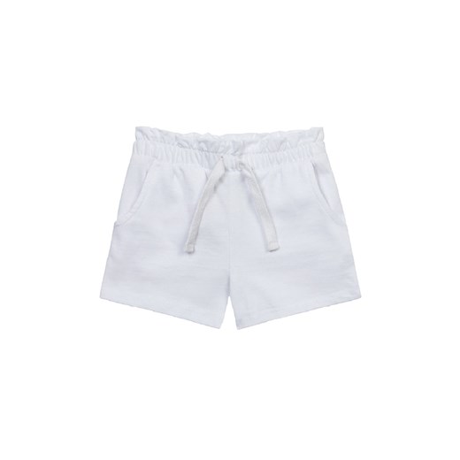 Białe szorty basic bawełniane dla dziewczynki ze sklepu 5.10.15 w kategorii Spodenki dziewczęce - zdjęcie 169725858