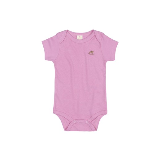 Gładkie bawełniane body dla niemowlaka - różowe ze sklepu 5.10.15 w kategorii Body niemowlęce - zdjęcie 169725937