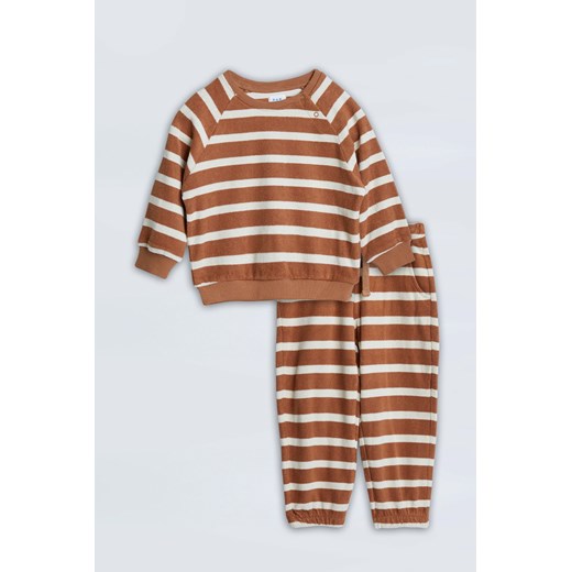 Bawełniany komplet dresowy dla niemowlaka w paski - unisex - Limited Edition ze sklepu 5.10.15 w kategorii Dresy dla niemowlaka - zdjęcie 169726089
