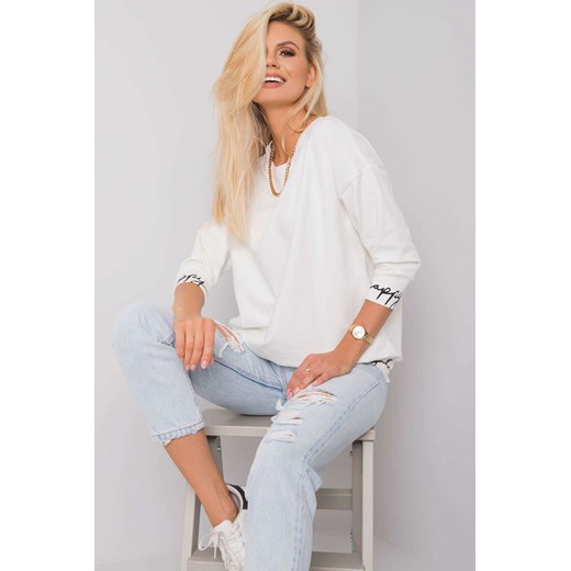 Bluza damska dzianinowa - biała ze sklepu 5.10.15 w kategorii Bluzy damskie - zdjęcie 169726099