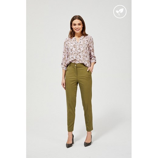 Spodnie damskie  typu chinos - oliwkowe ze sklepu 5.10.15 w kategorii Spodnie damskie - zdjęcie 169726717