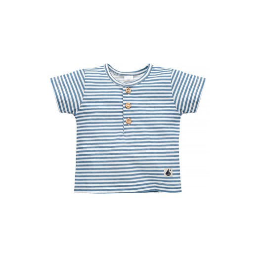 Bawełniany t-shirt dla niemowlaka Sailor ecru ze sklepu 5.10.15 w kategorii Koszulki niemowlęce - zdjęcie 169726726