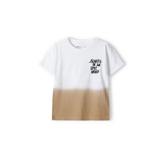 Bawełniany t-shirt dla chłopca dip dye- Always in an epic mood Minoti 140/146 5.10.15