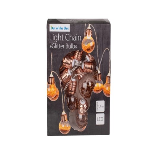 Lampki dekoracyjne Glitter Bulbs - 10 LED 1,7metra ze sklepu 5.10.15 w kategorii Dekoracje bożonarodzeniowe - zdjęcie 169727145