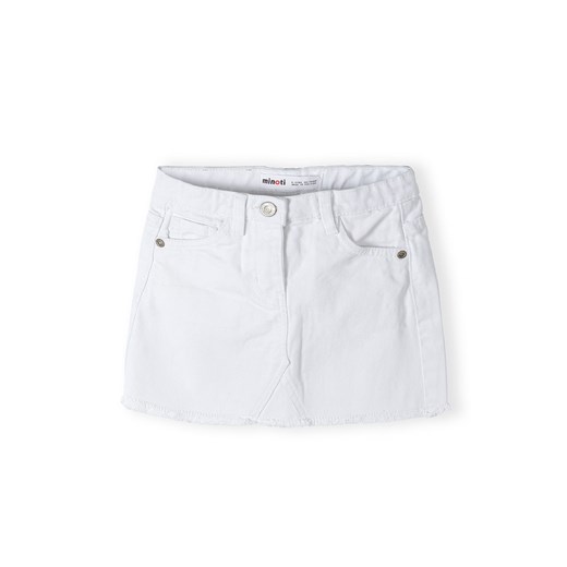 Biała spódniczka jeansowa krótka niemowlęca Minoti 80/86 5.10.15