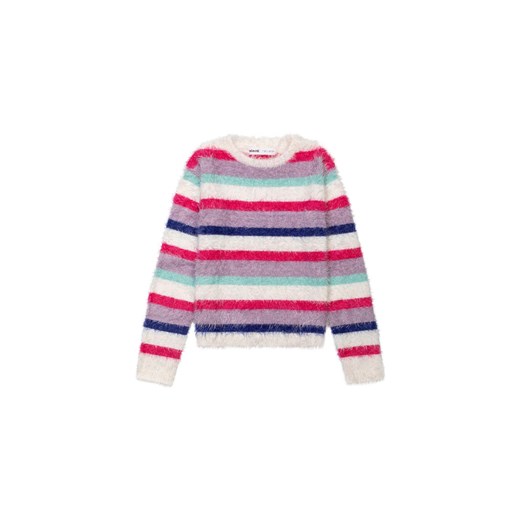 Sweter dziewczęcy w kolorowe paski Minoti 98/104 5.10.15