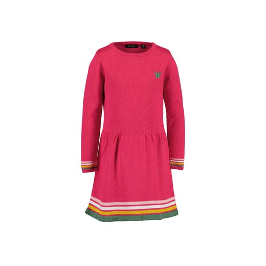 Sweterkowa sukienka dla dziewczynki z długim rękawem ze sklepu 5.10.15 w kategorii Sukienki dziewczęce - zdjęcie 169727466