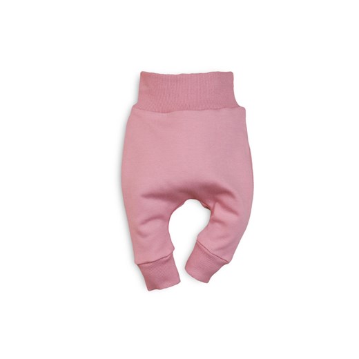 Spodnie niemowlęce z bawełny organicznej dla dziewczynki różowe 6M43A8 ze sklepu 5.10.15 w kategorii Spodnie i półśpiochy - zdjęcie 169727617