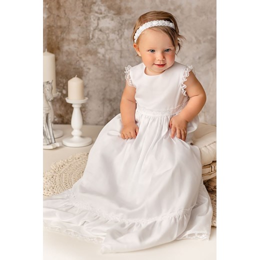 Biała sukienka niemowlęca do chrztu Zofia Balumi 68 promocyjna cena 5.10.15